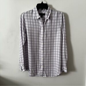 BANANA REPUBLIC | Women’s Long Sleeved Gingham Button Down Shirt size Small
